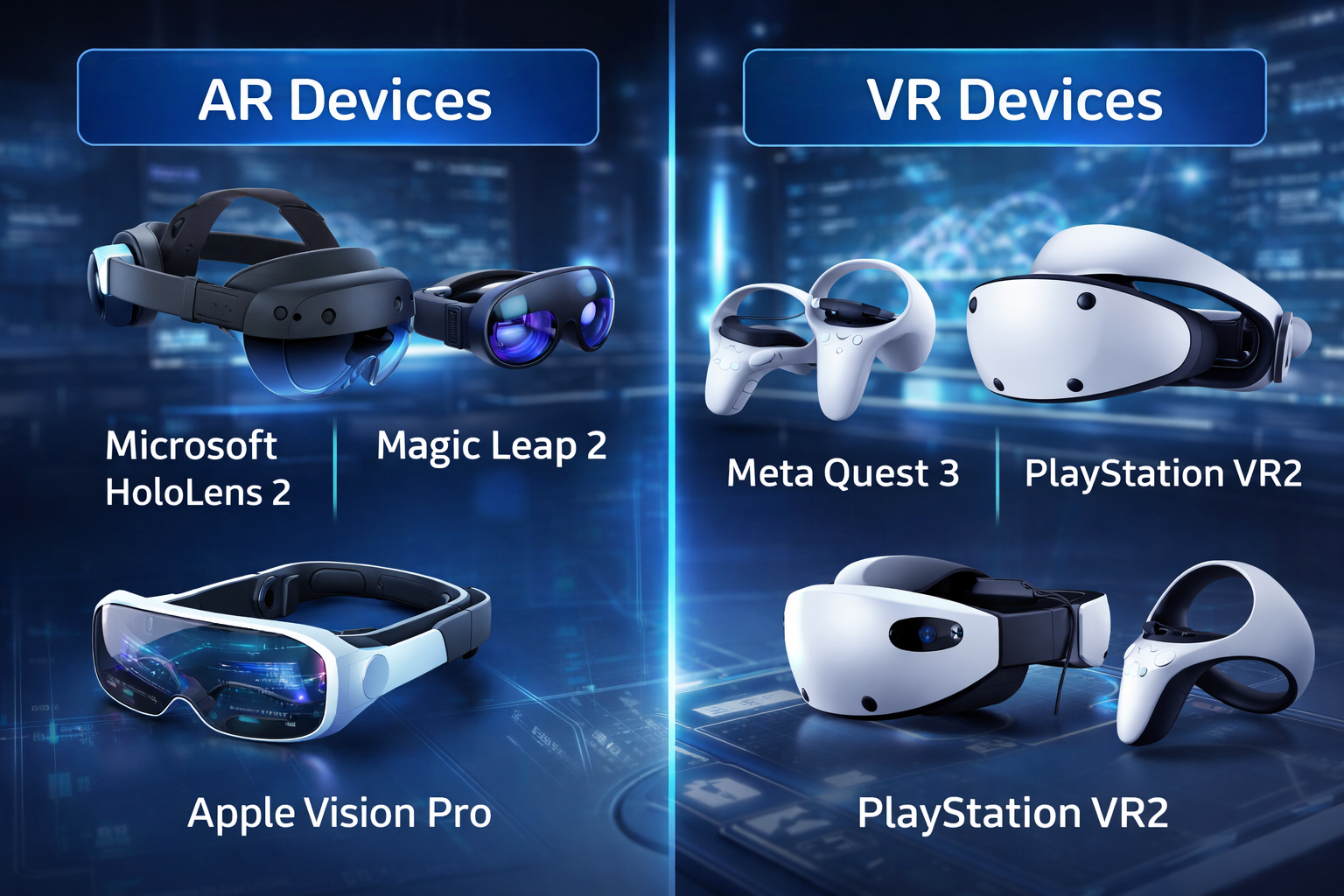 AR and VR devices