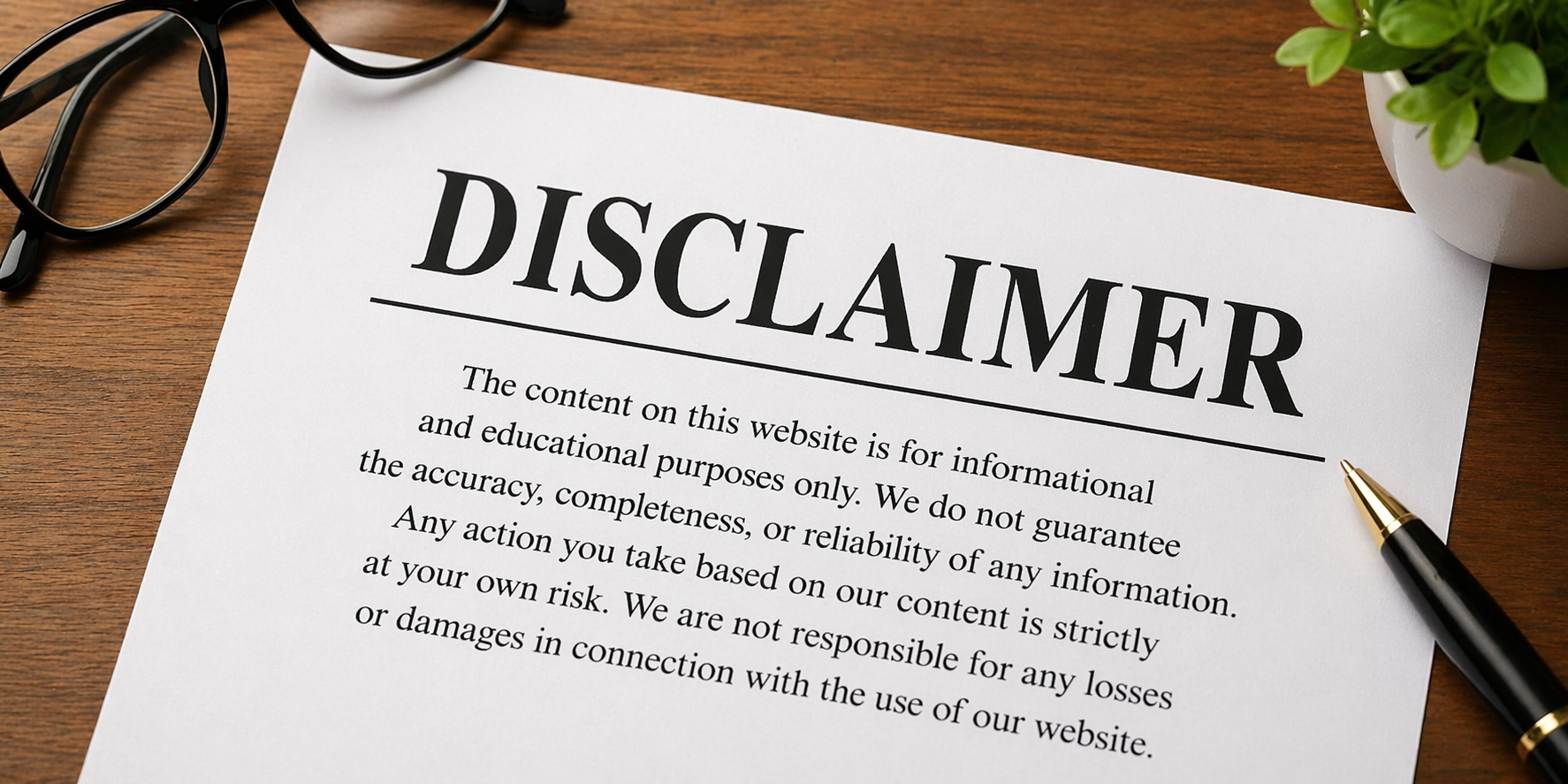 disclaimer -