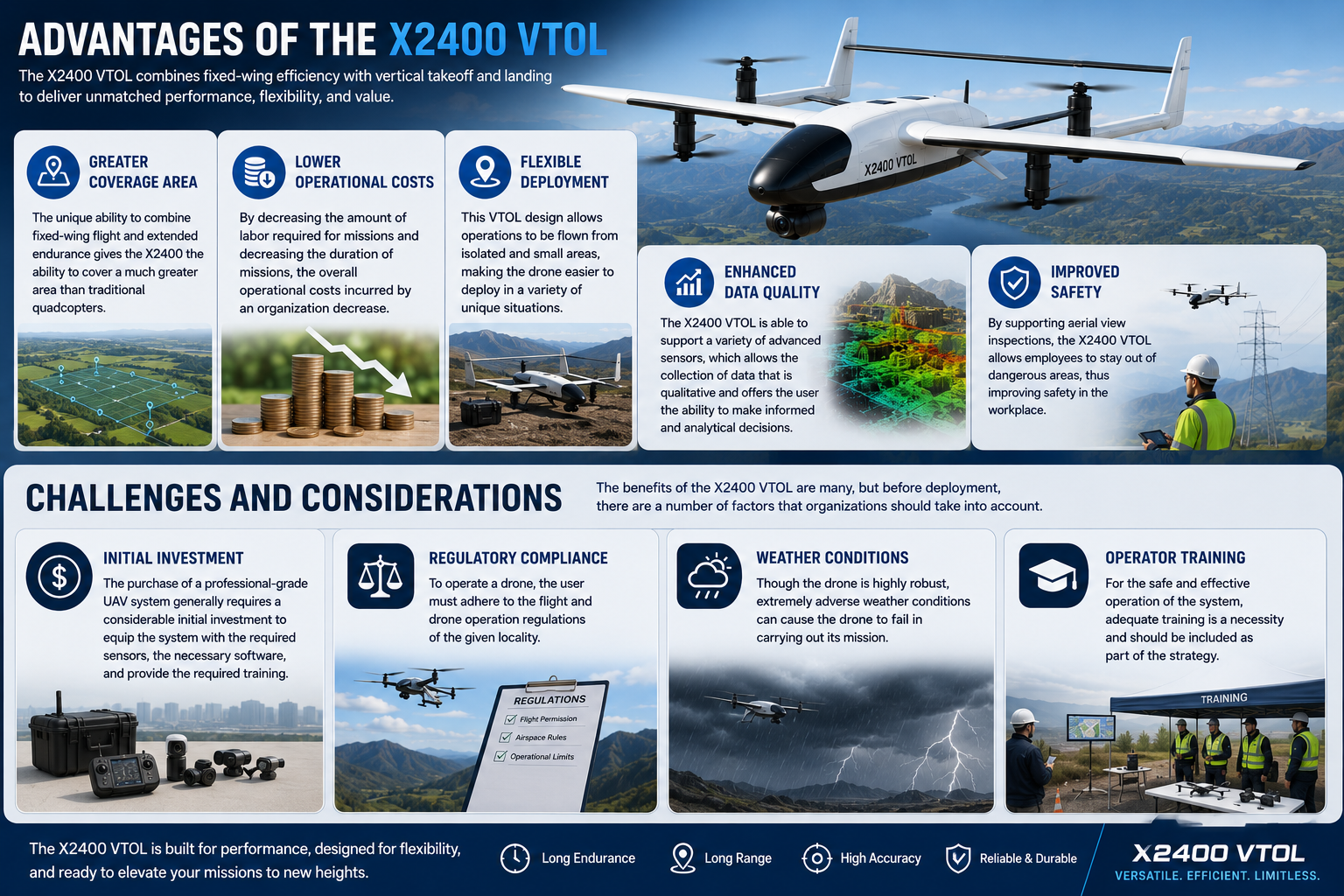 Advantages of the X2400 VTOL