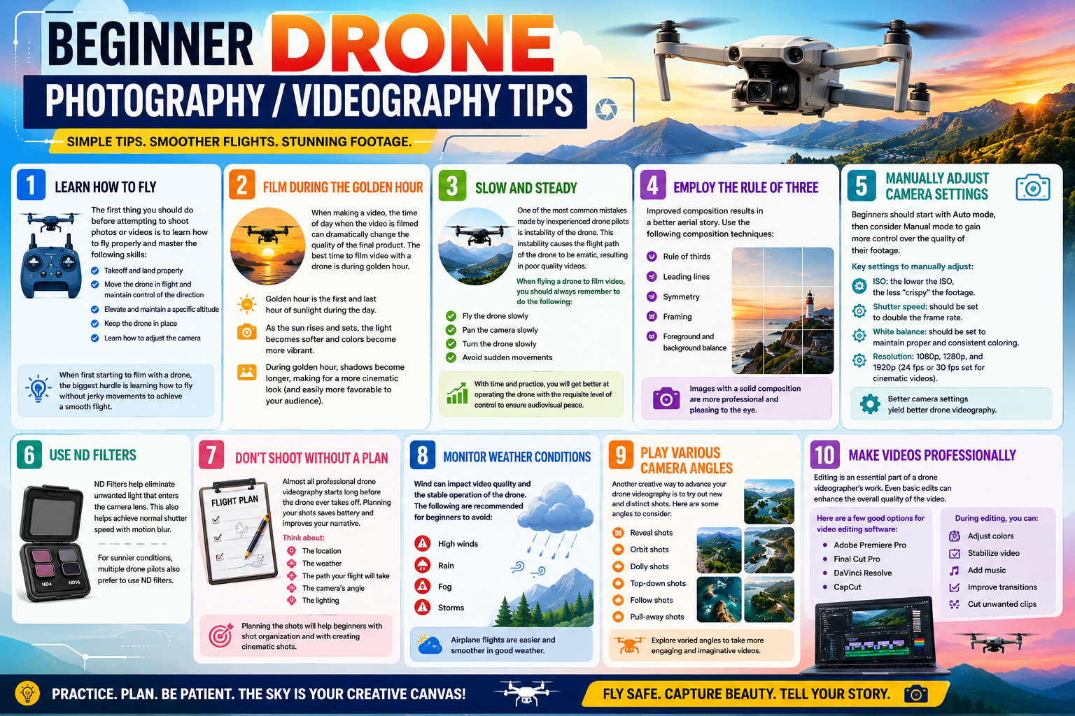 Beginner Drone Photography Videography Tips
