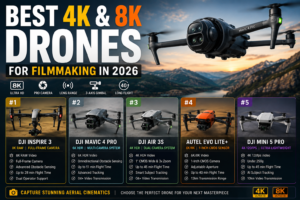 Best 4K and 8K Drones for Filmmaking in 2026