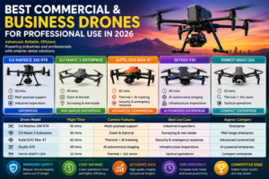 Best Commercial & Business Drones for Professional Use in 2026