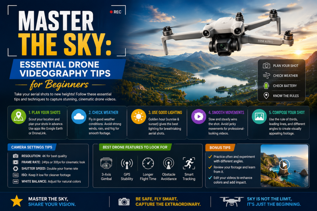Master the Sky Essential Drone Videography Tips for Beginners