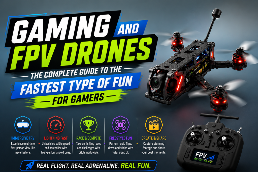 Gaming and FPV Drones - The Complete Guide to the Fastest Type of Fun For Gamers