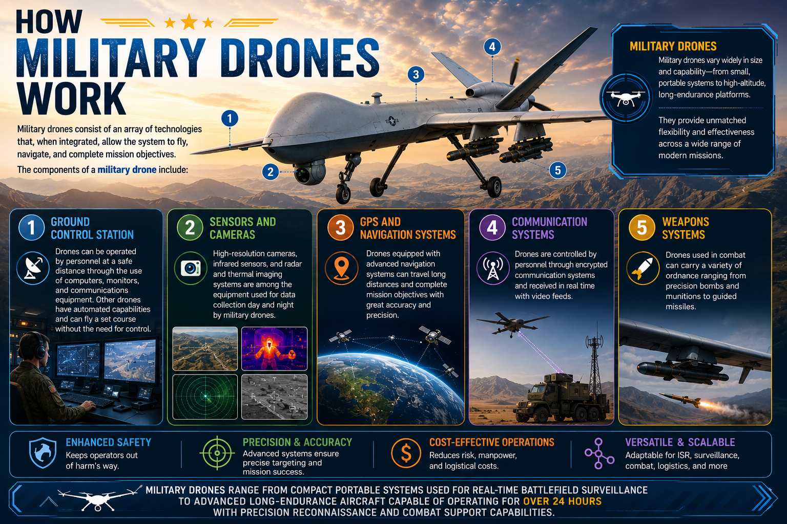 How Military Drones Work