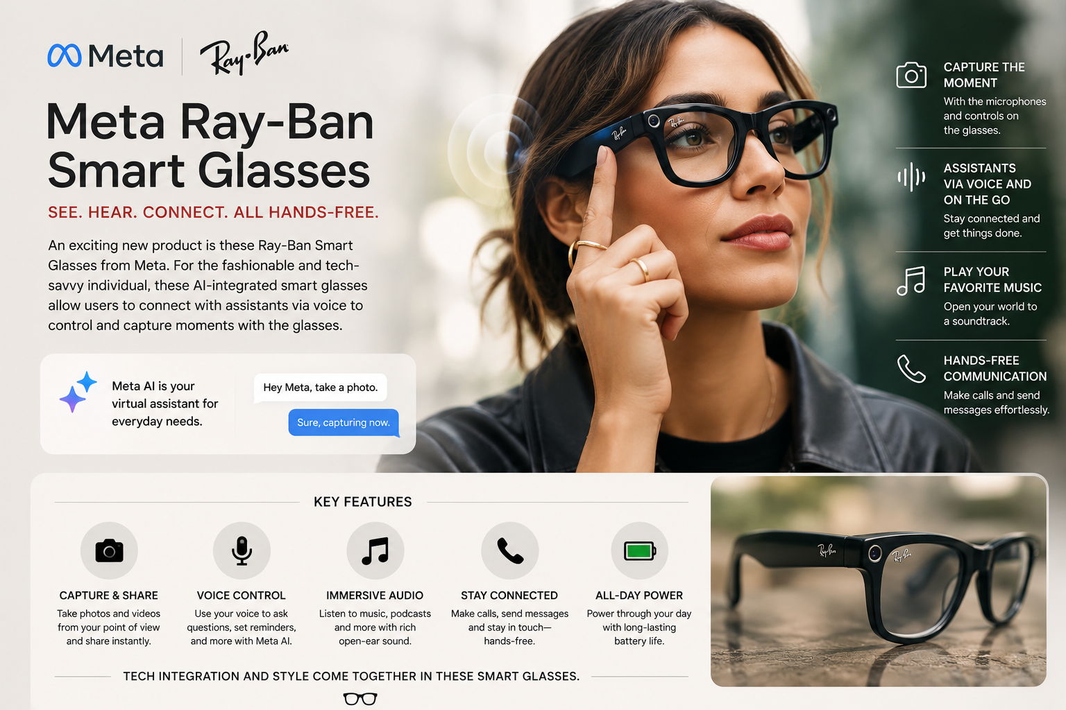 Meta Ray-Ban Smart Glasses