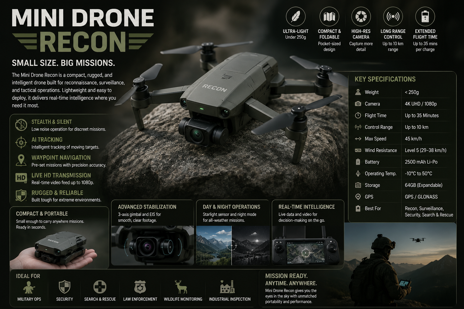Mini Drone Recon