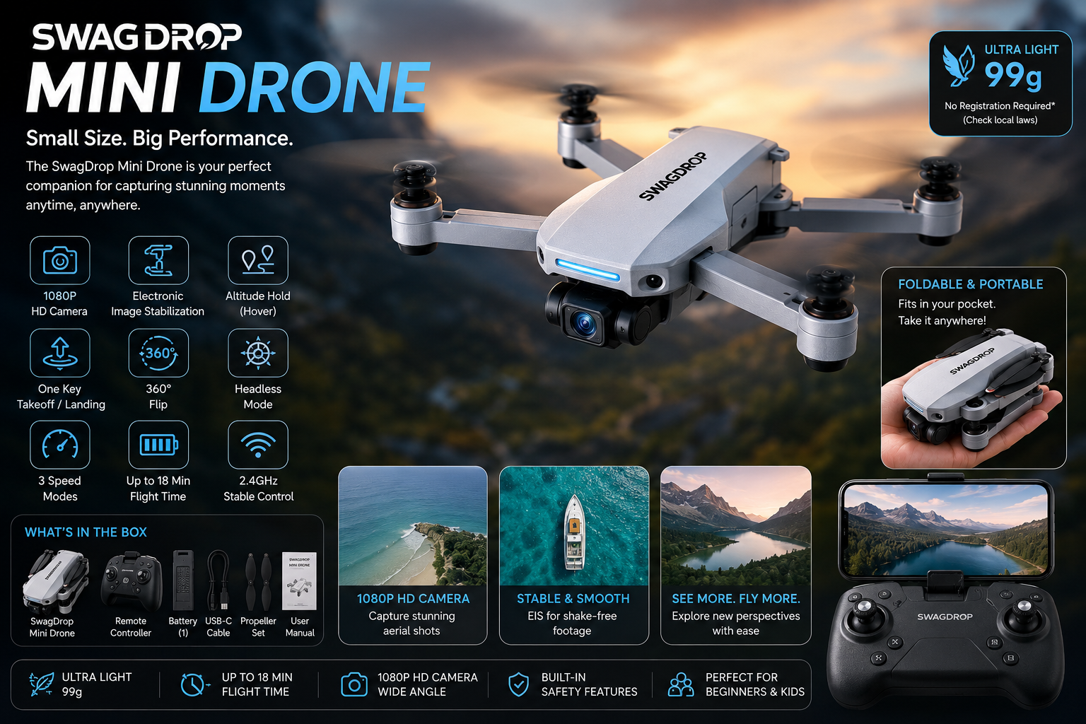 SwagDrop Mini Drone