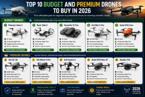 Top 10 Budget and Premium Drones to Buy in 2026