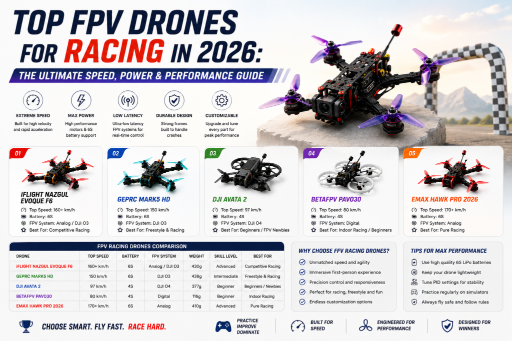 Top FPV Drones for Racing in 2026 The Ultimate Speed, Power & Performance Guide