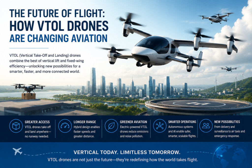 The Future of Flight: How VTOL Drones Are Changing Aviation