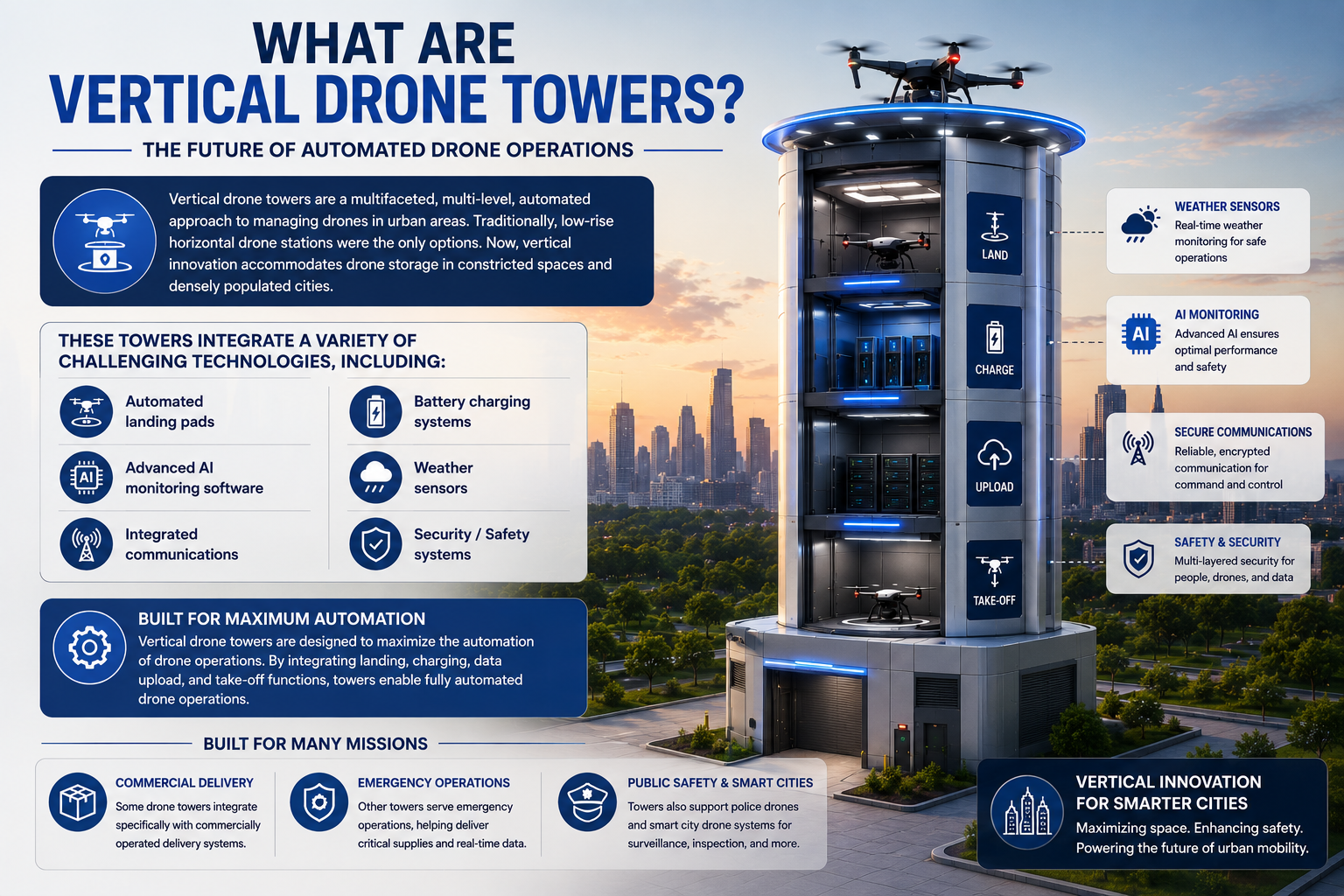 What Are Vertical Drone Towers