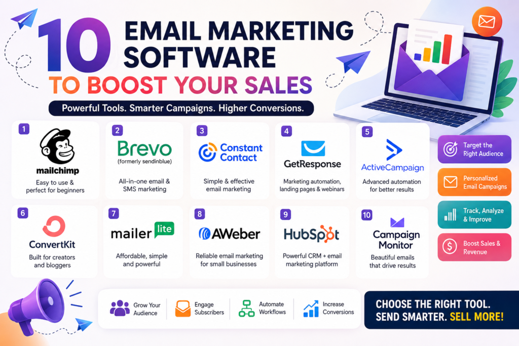 10 Email Marketing Software to Boost Your Sales