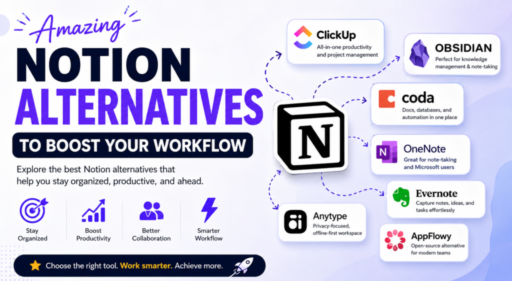 Amazing Notion Alternatives to Boost Your Workflow