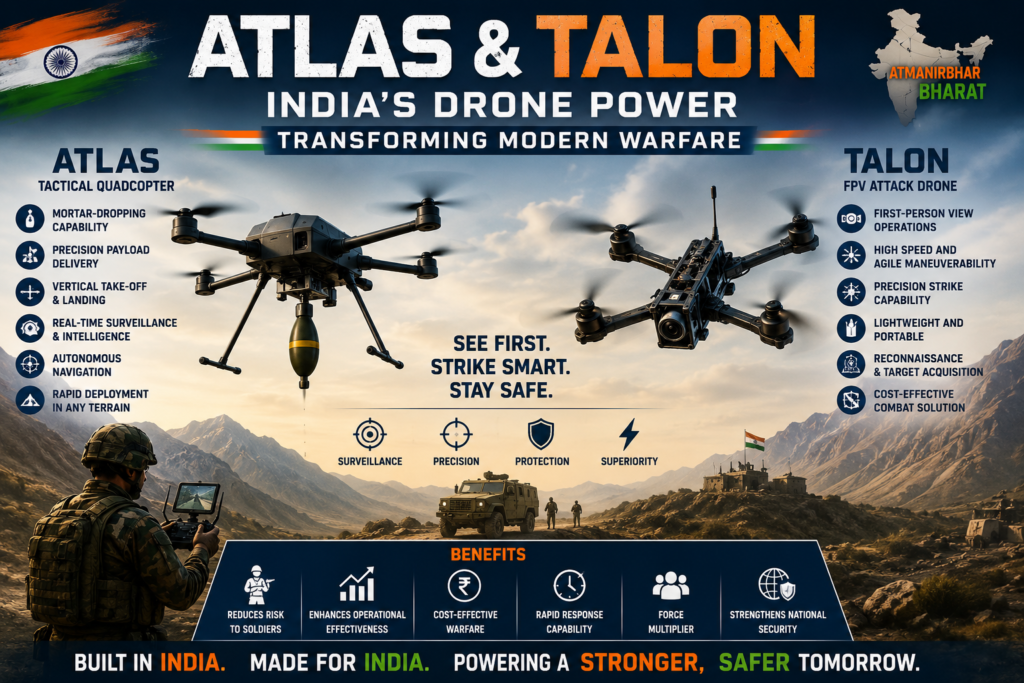 Atlas & Talon India’s Drone Power Transforming Modern Warfare