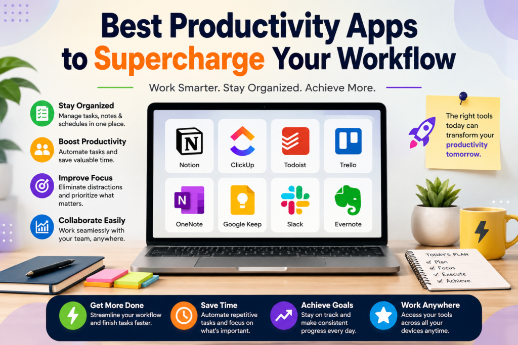 Best Productivity Apps to Supercharge Your Workflow