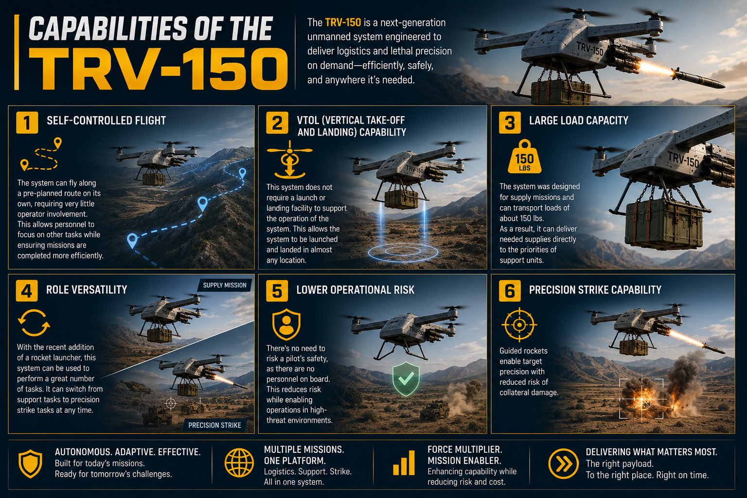 Capabilities of the TRV-150