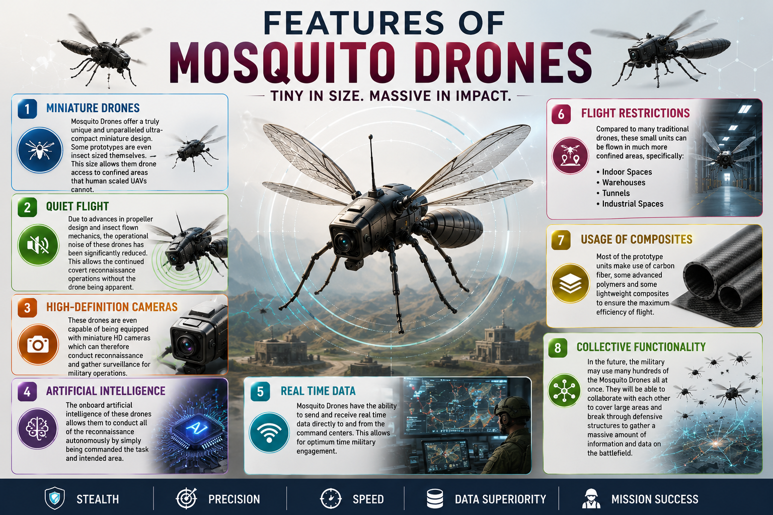 Features of Mosquito Drones