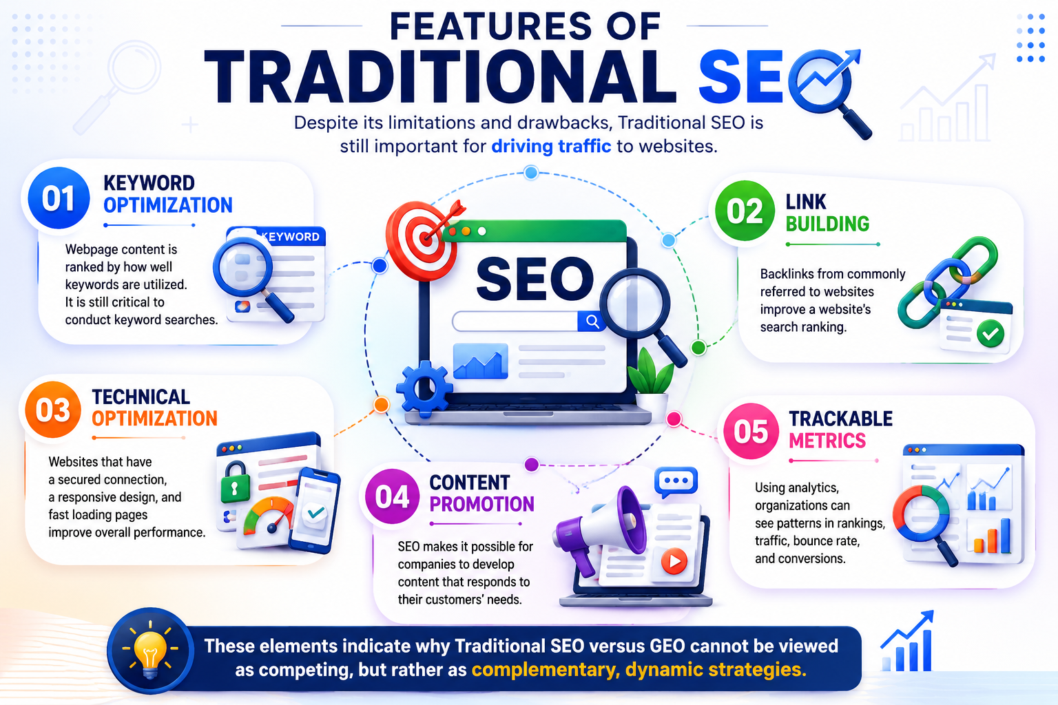 Features of Traditional SEO
