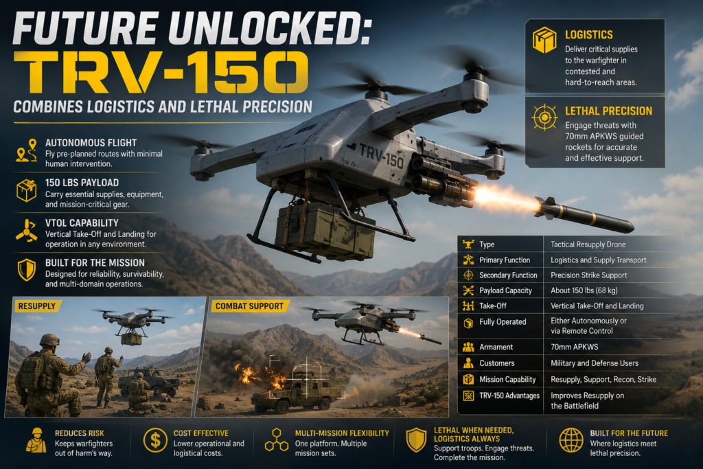 Future Unlocked TRV-150 Combines Logistics and Lethal Precision