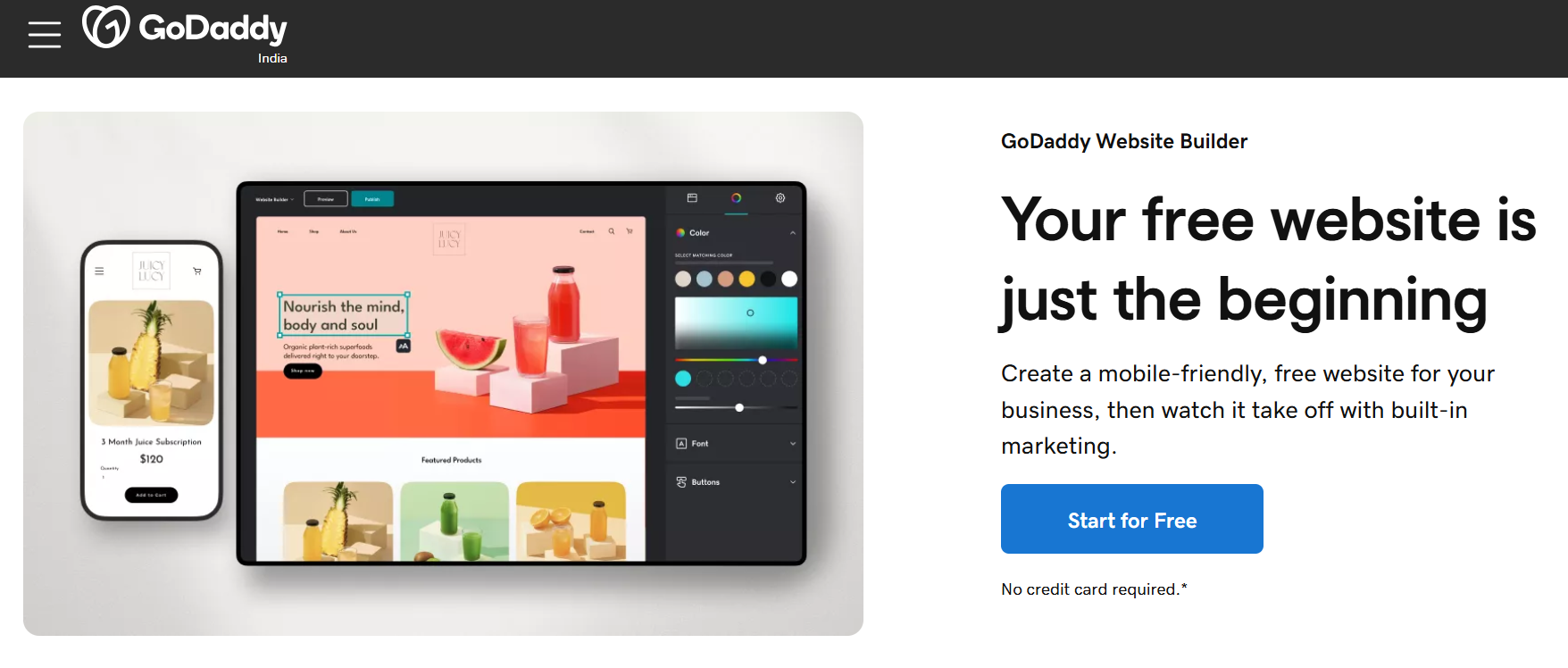 GoDaddy Website Builder