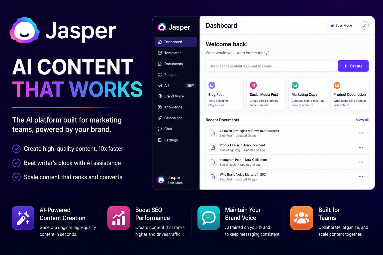 Jasper AI tool
