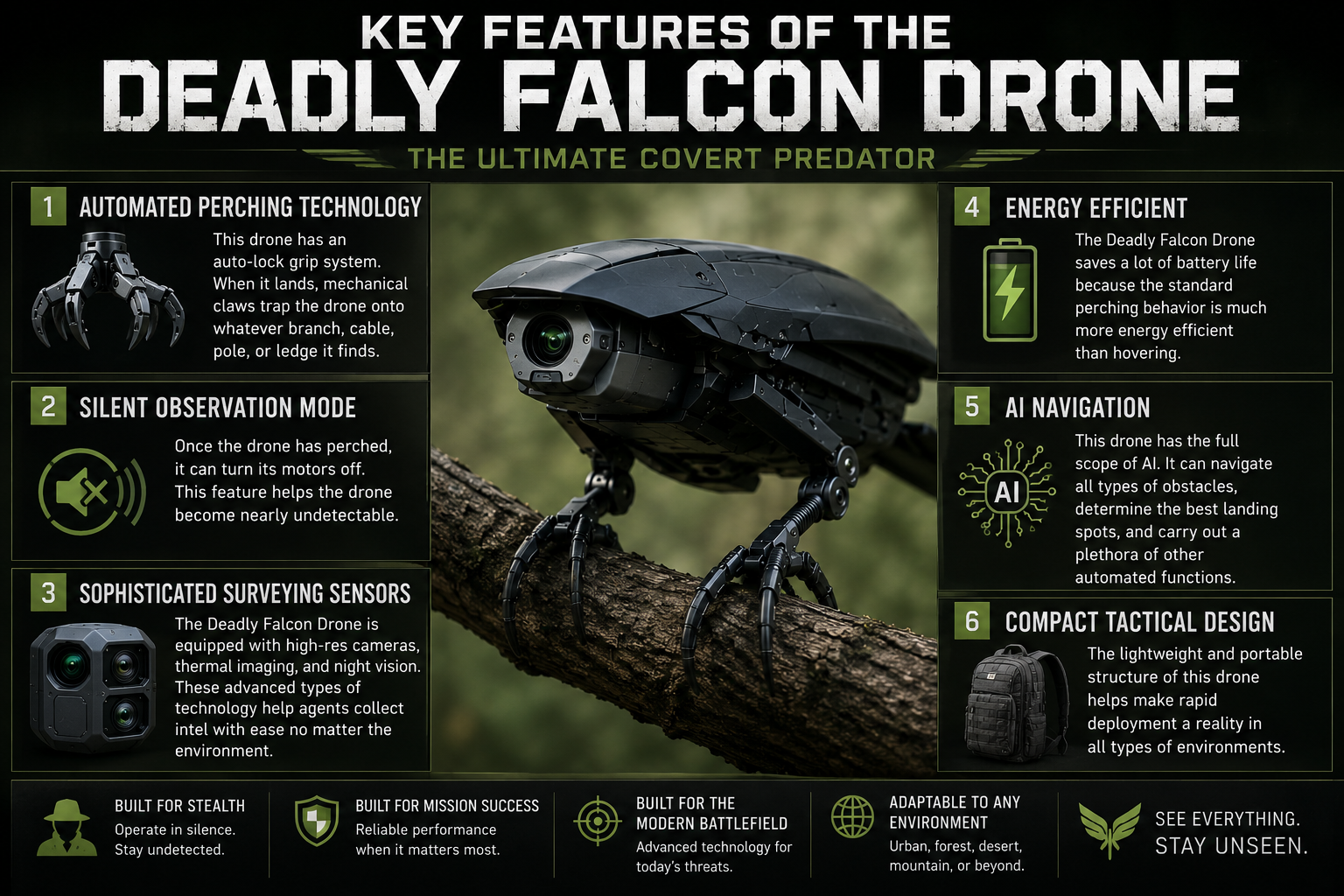 Key Features of the Deadly Falcon Drone