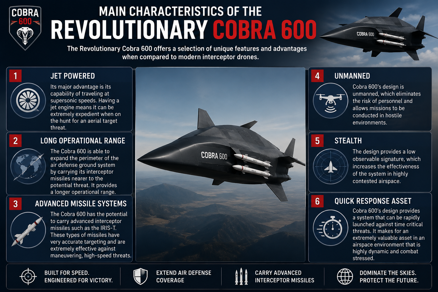 Main Characteristics of the Revolutionary Cobra 600
