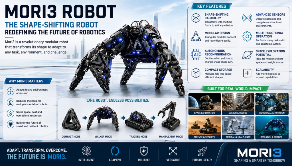Mori3 Robot: The Shape-Shifting Robot Redefining the Future of Robotics