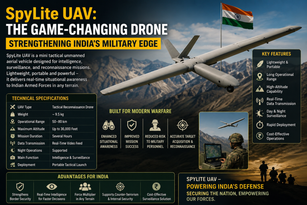 SpyLite UAV: The Game-Changing Drone Strengthening India's Military Edge
