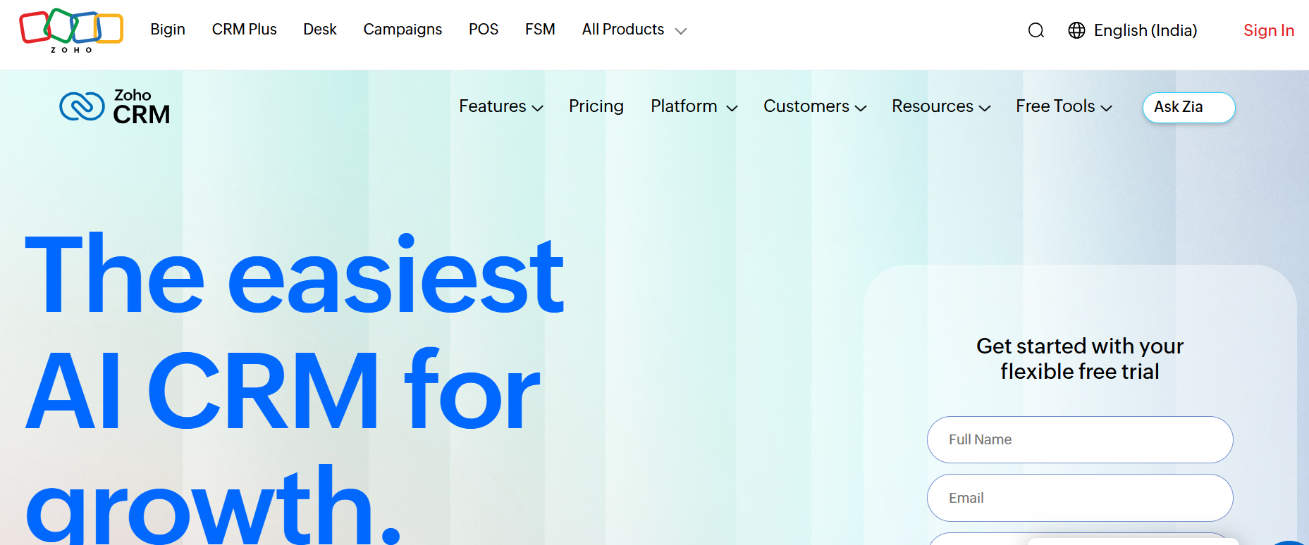 Zoho CRM