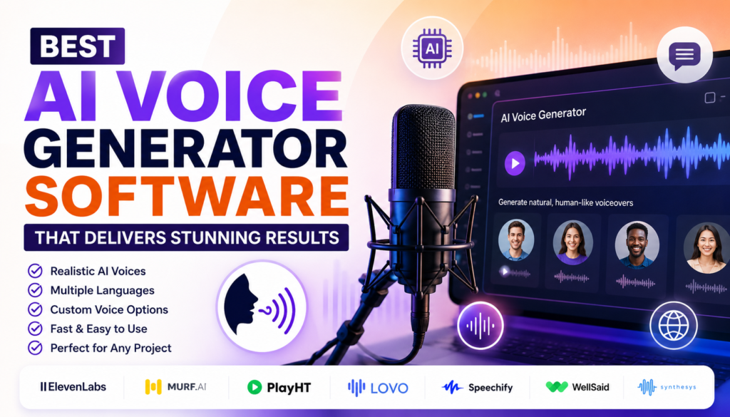 Best AI Voice Generator Software That Delivers Stunning Results