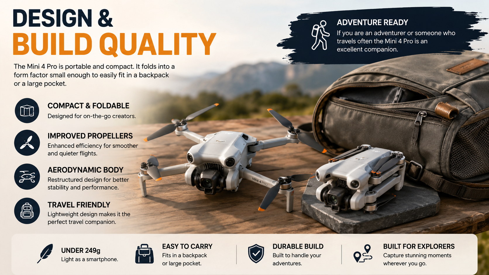 DJI Mini 4 Pro Design & Build Quality