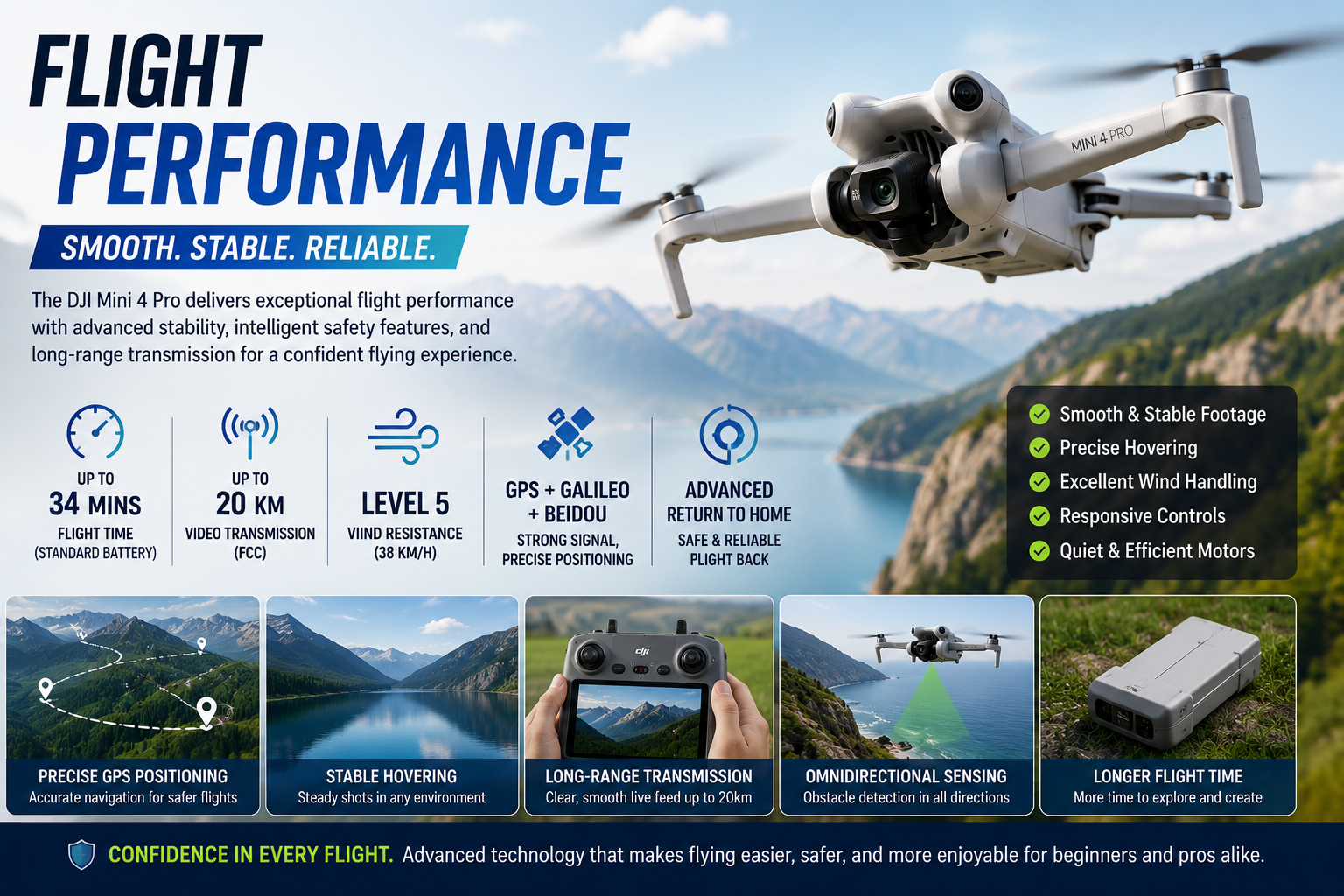 DJI Mini 4 Pro Flight Performance
