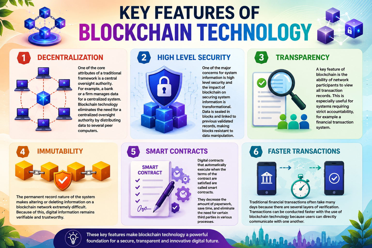 Key Features of Blockchain Technology