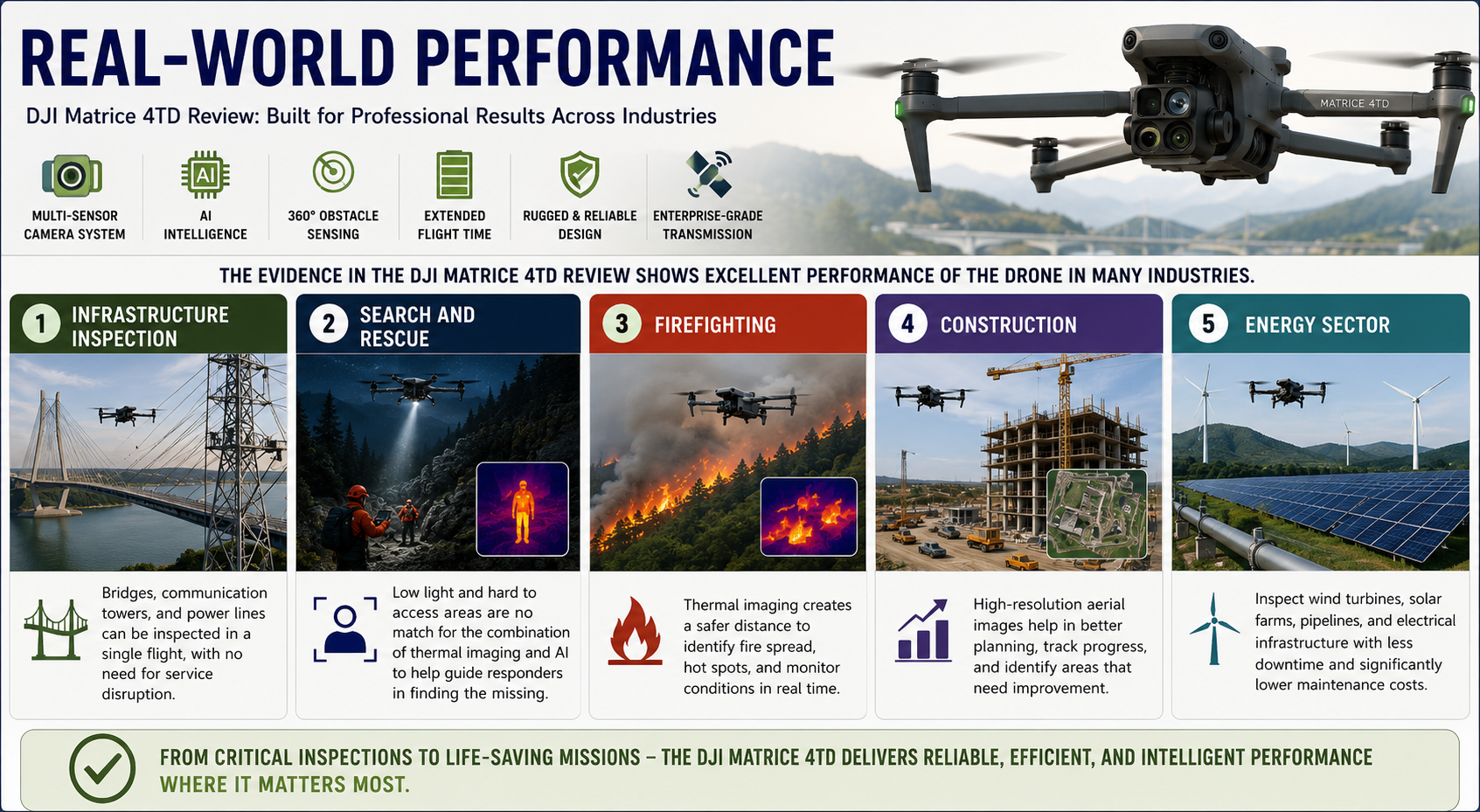 Real-World Performance of DJI Matrice 4TD