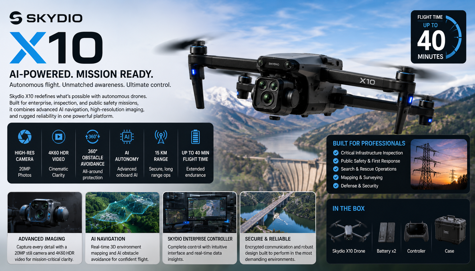 Skydio X10 drone