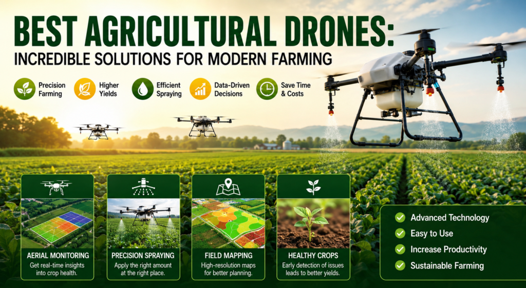 Best Agricultural Drones: Incredible Solutions for Modern Farming