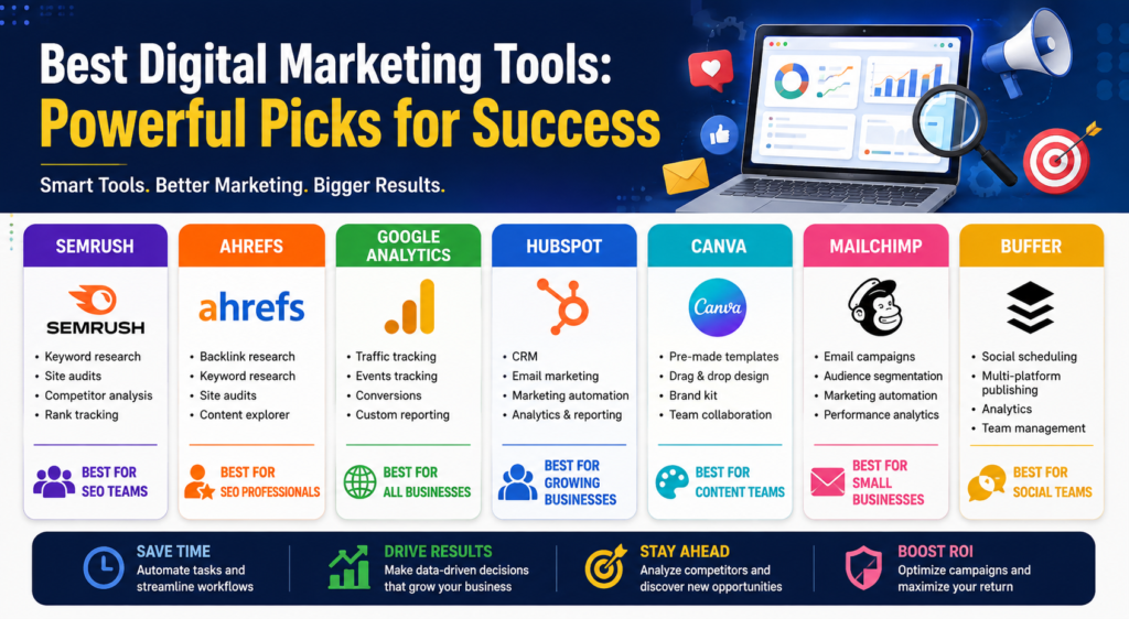 Best Digital Marketing Tools: Powerful Picks for Success
