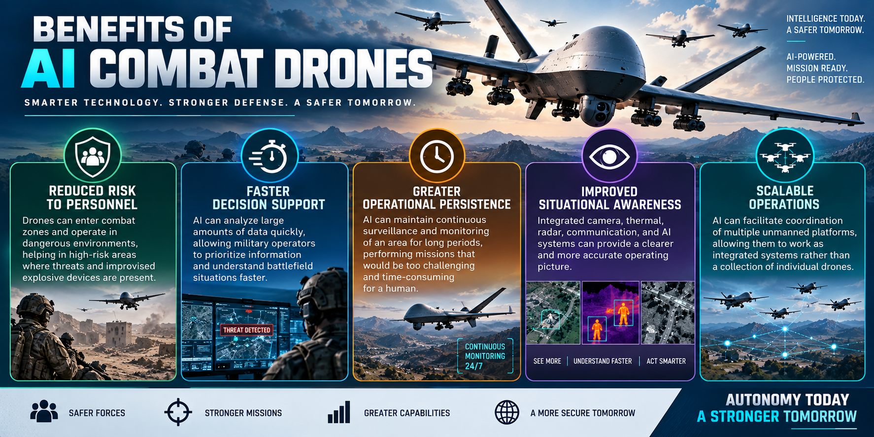 Benefits of AI Combat Drones