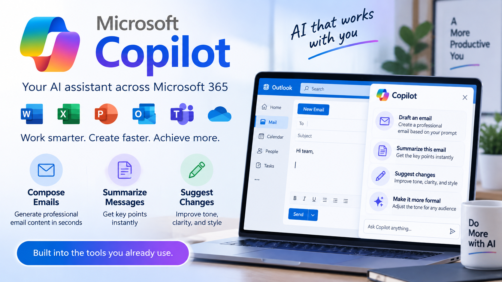 Microsoft Copilot AI Email Writting