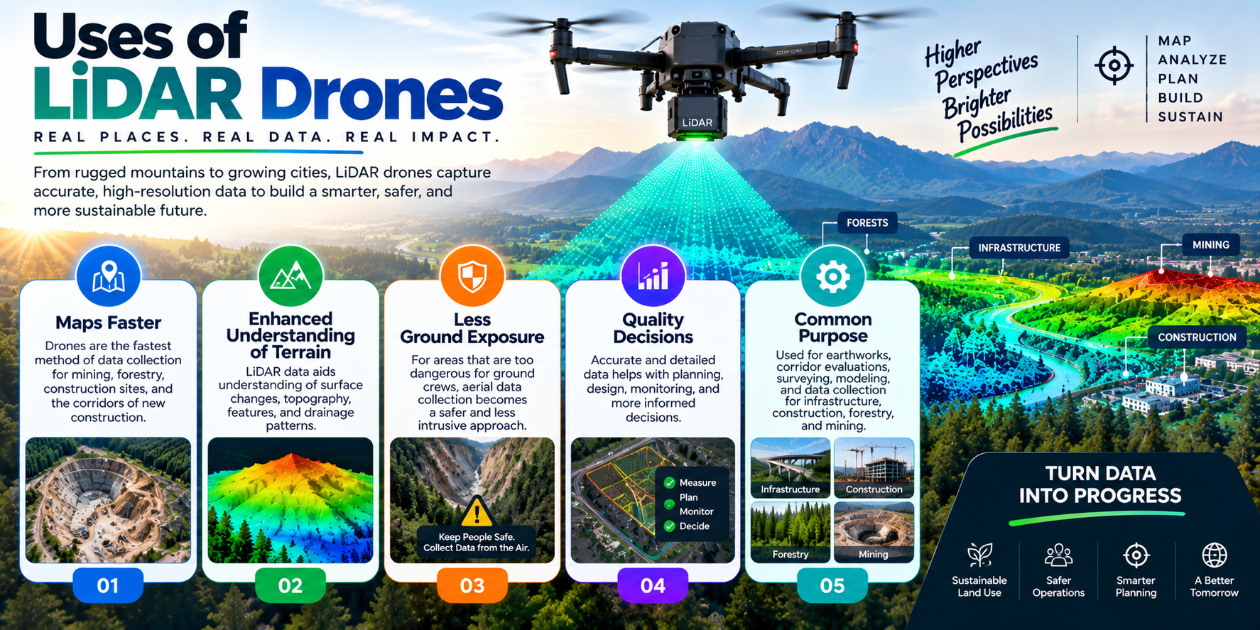 Uses of LiDAR Drones