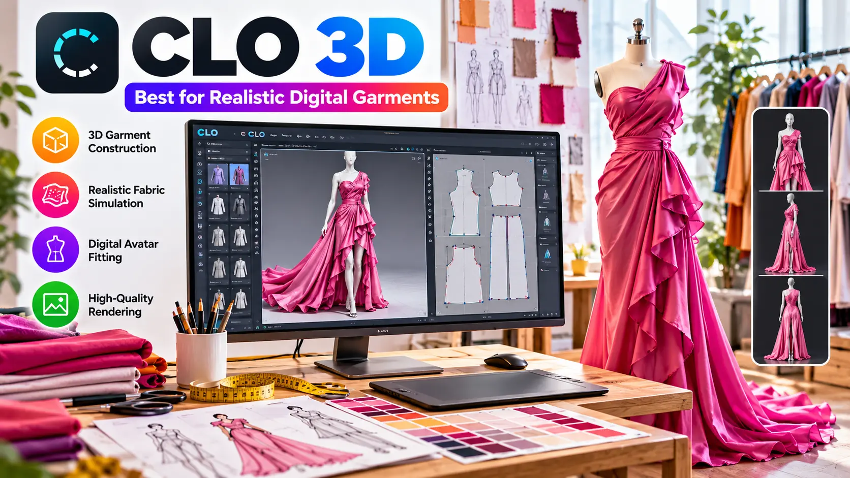 CLO 3D - Best for Realistic Digital Garments