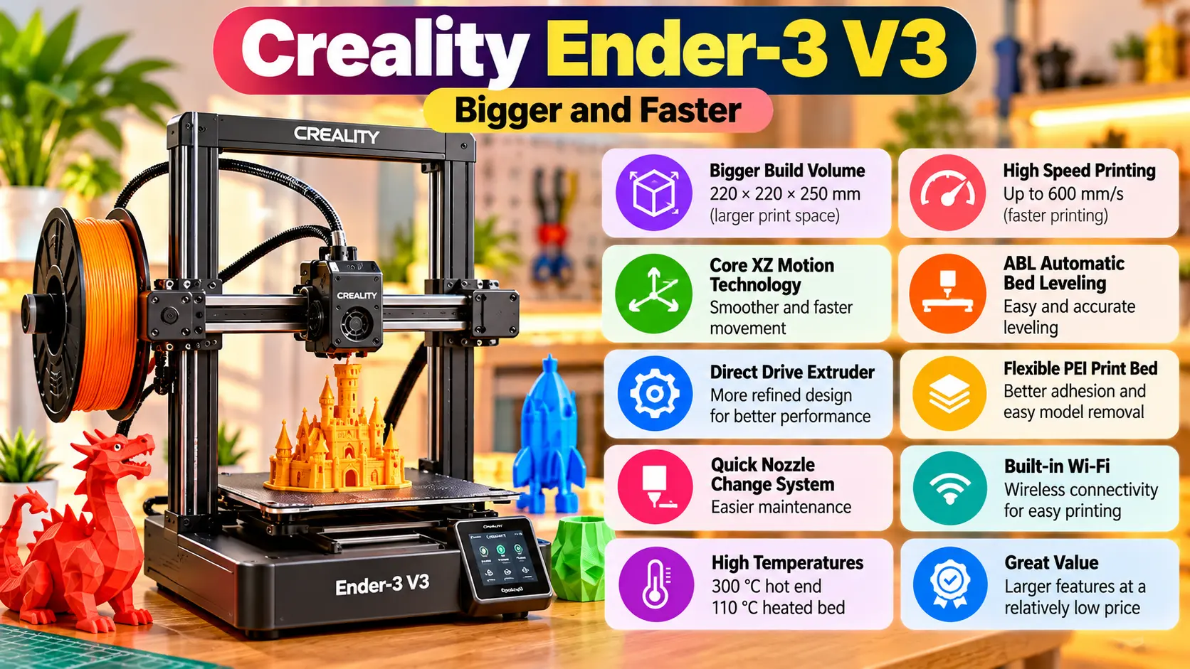 Creality Ender-3 V3: Bigger and Faster
