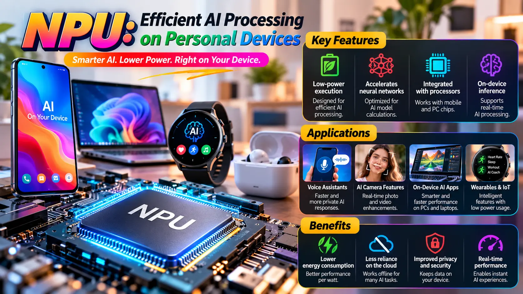 NPU: Efficient AI Processing on Personal Devices
