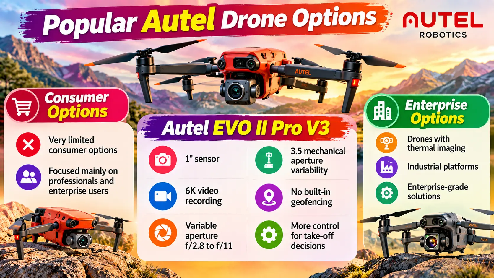 Popular Autel Drone Options