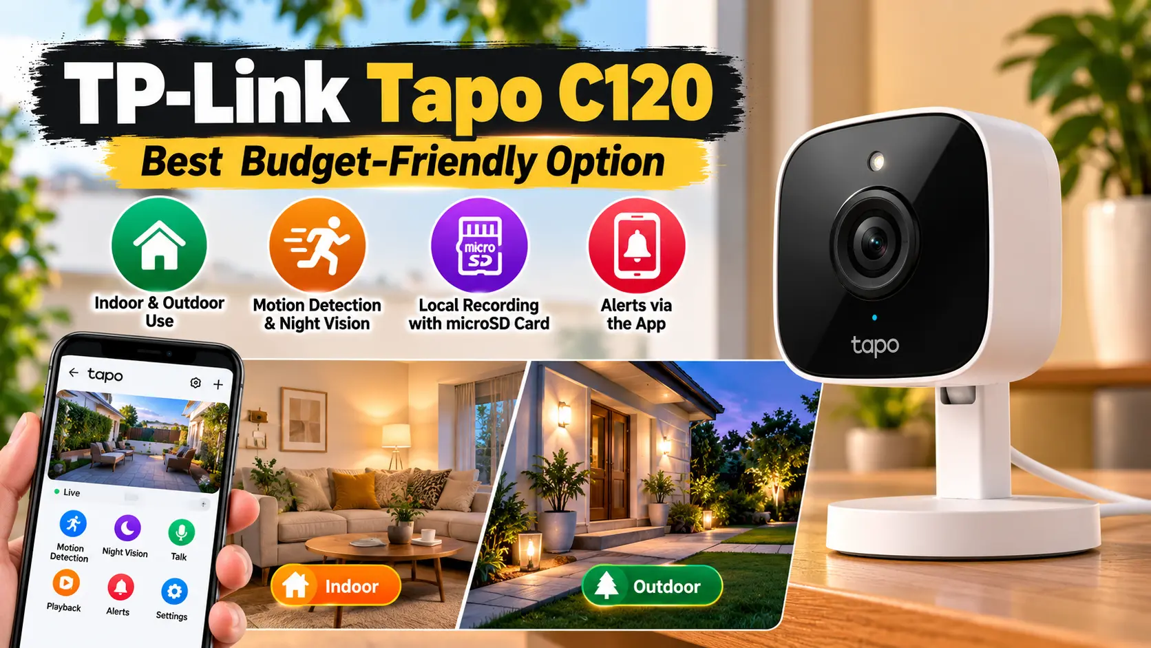 TP-Link Tapo C120 – Best Budget-Friendly Option