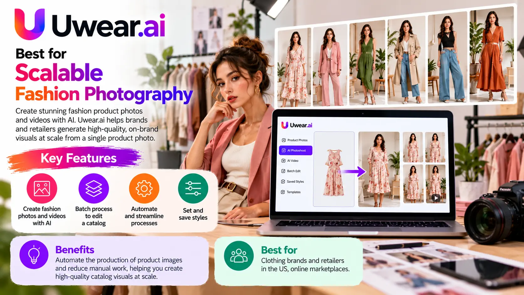 Uwear.ai - Best for Scalable Fashion Photography